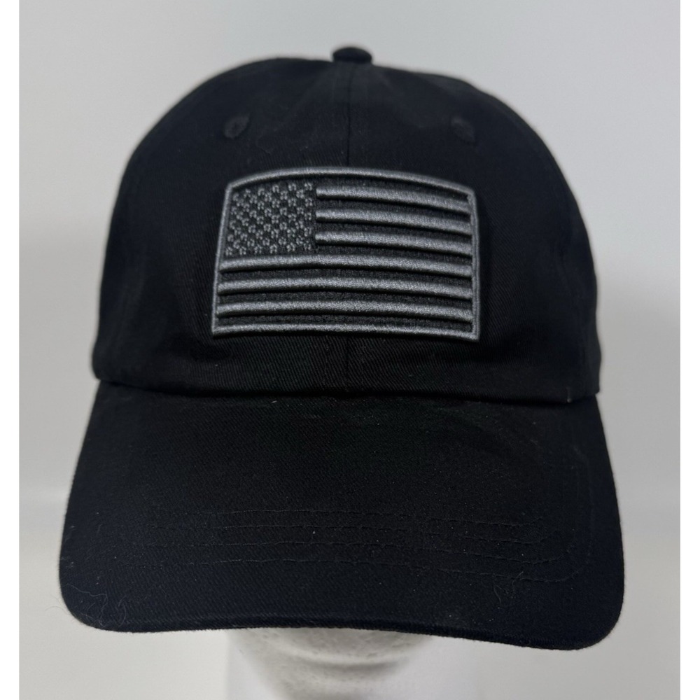 CPI Baseball Cap Mens OSFM Black American Flag Fort Worth Zoo Snapback Hat